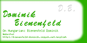 dominik bienenfeld business card